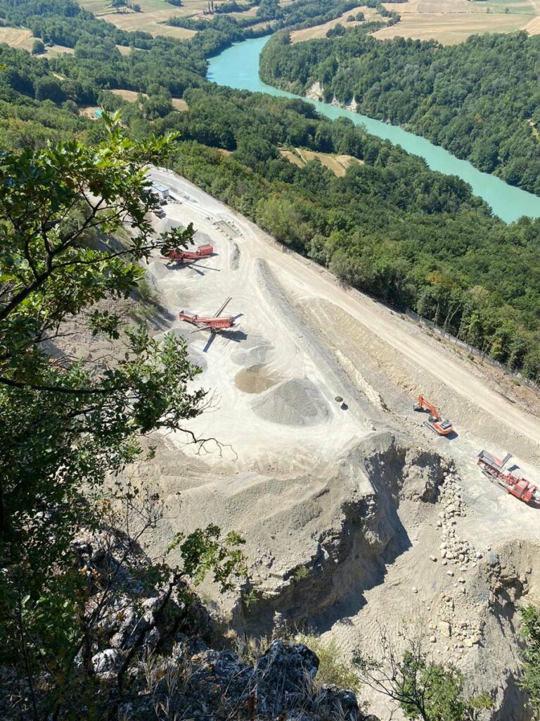 Carrières du Vuache vue drone